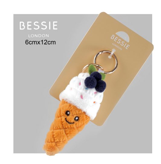 Ice Cream Charm Keychain