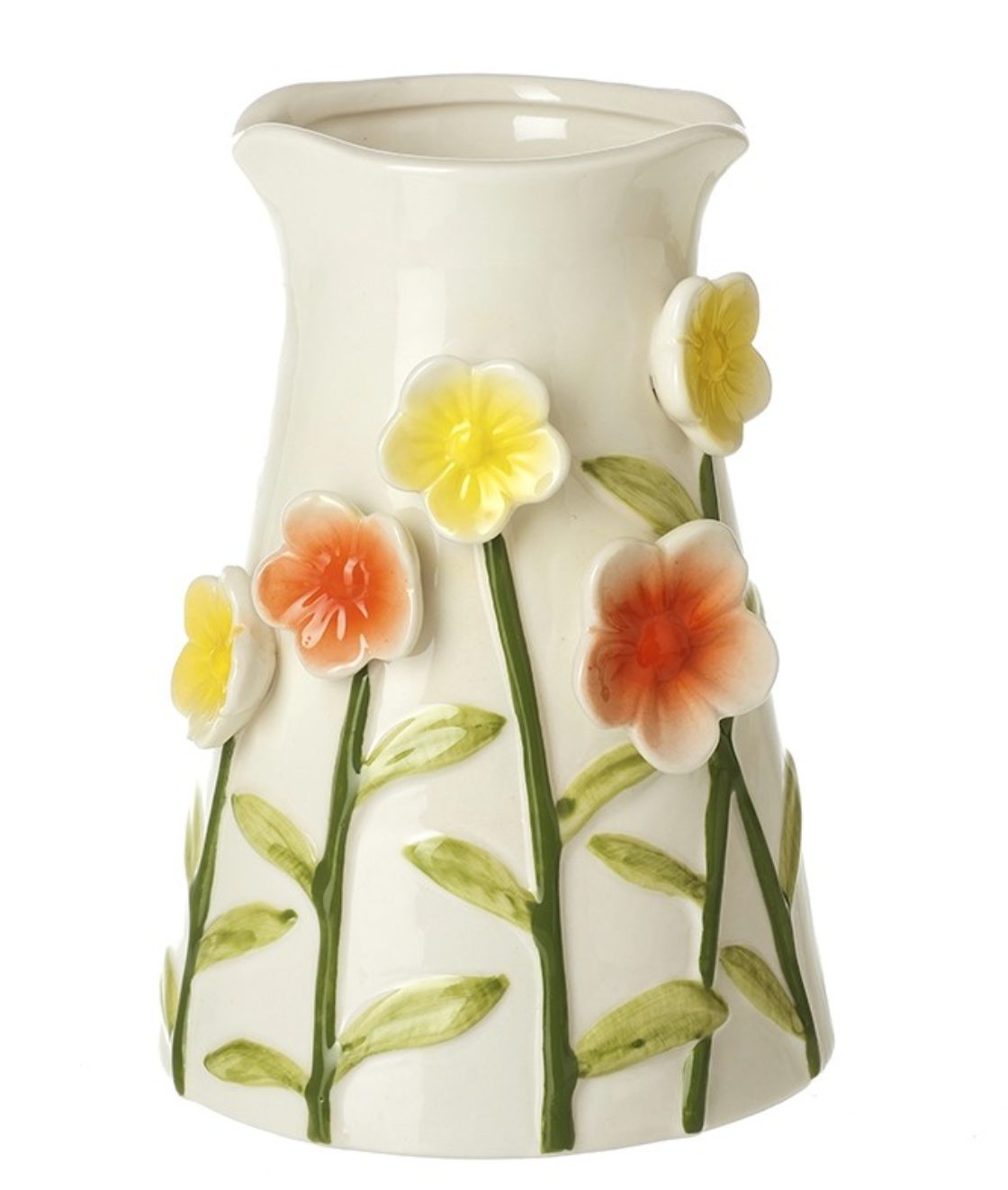 Floral ceramic vase large