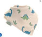 Dino print bib