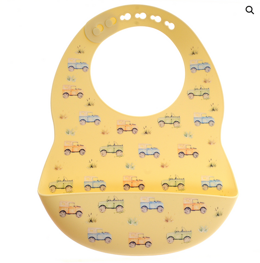Catch it silicone bib farm vehicles
