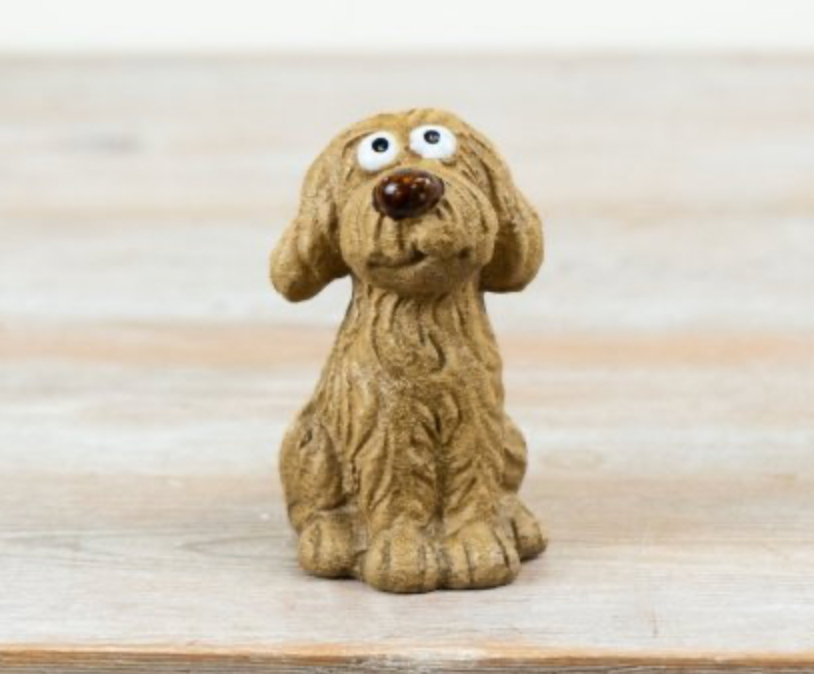 Charming cockapoo figurine