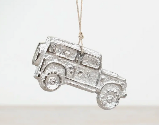 hanging jeep aluminium deco