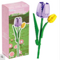 mini bricks stem flowers tulip