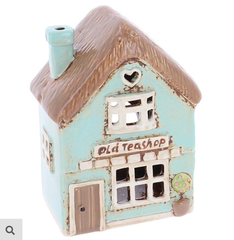 Village pottery tea shop tealight