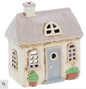 Village pottery garden thatch house tealight