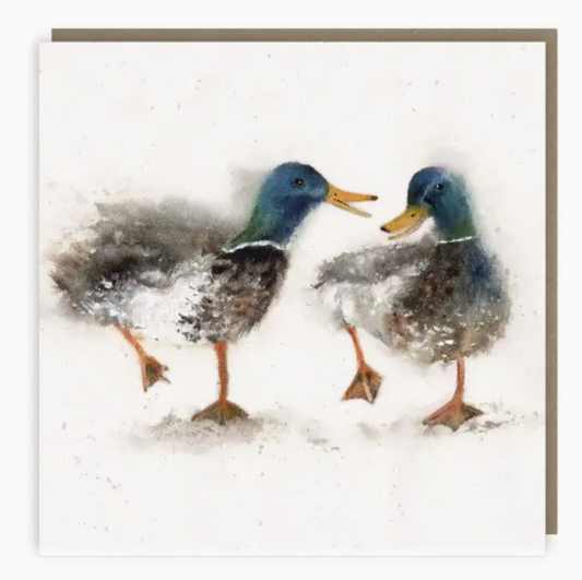 Catch up with gossip greeting card