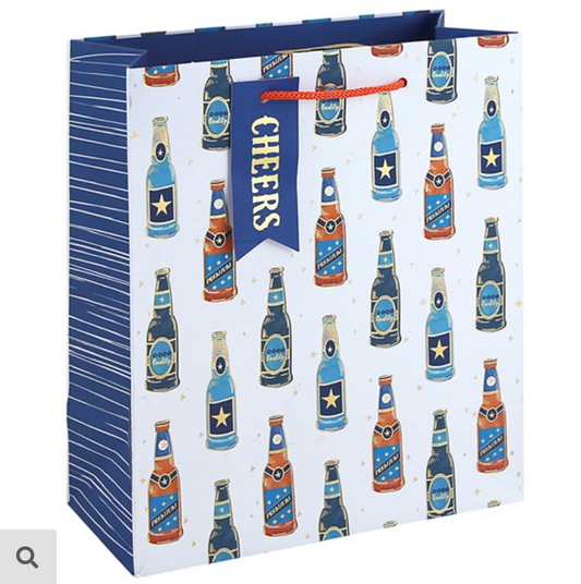 beer bottle gift bags large