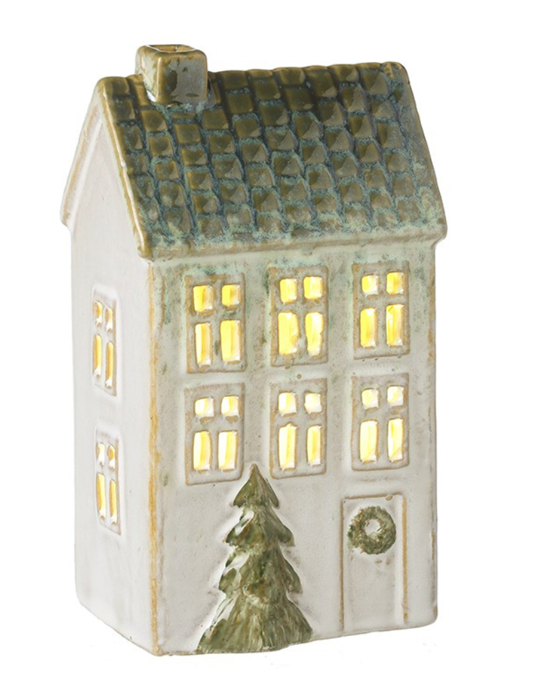 white/green light-up house led