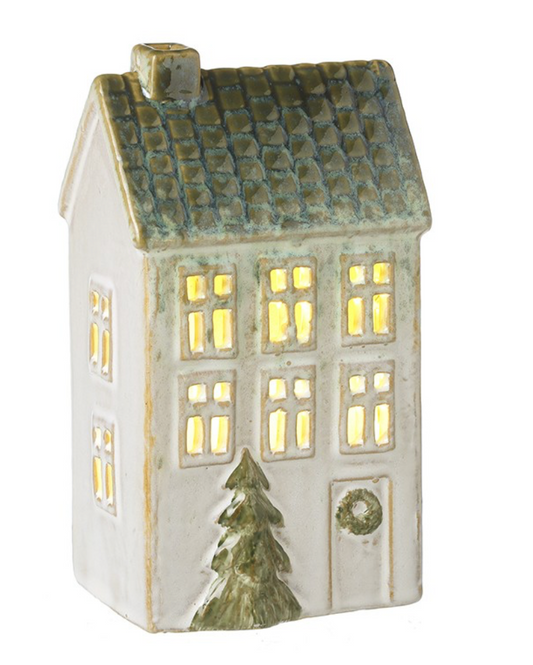 white/green light-up house led