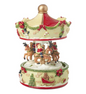 spinning christmas merry go round