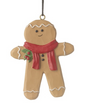 gingerbread man hanging dec with scarf