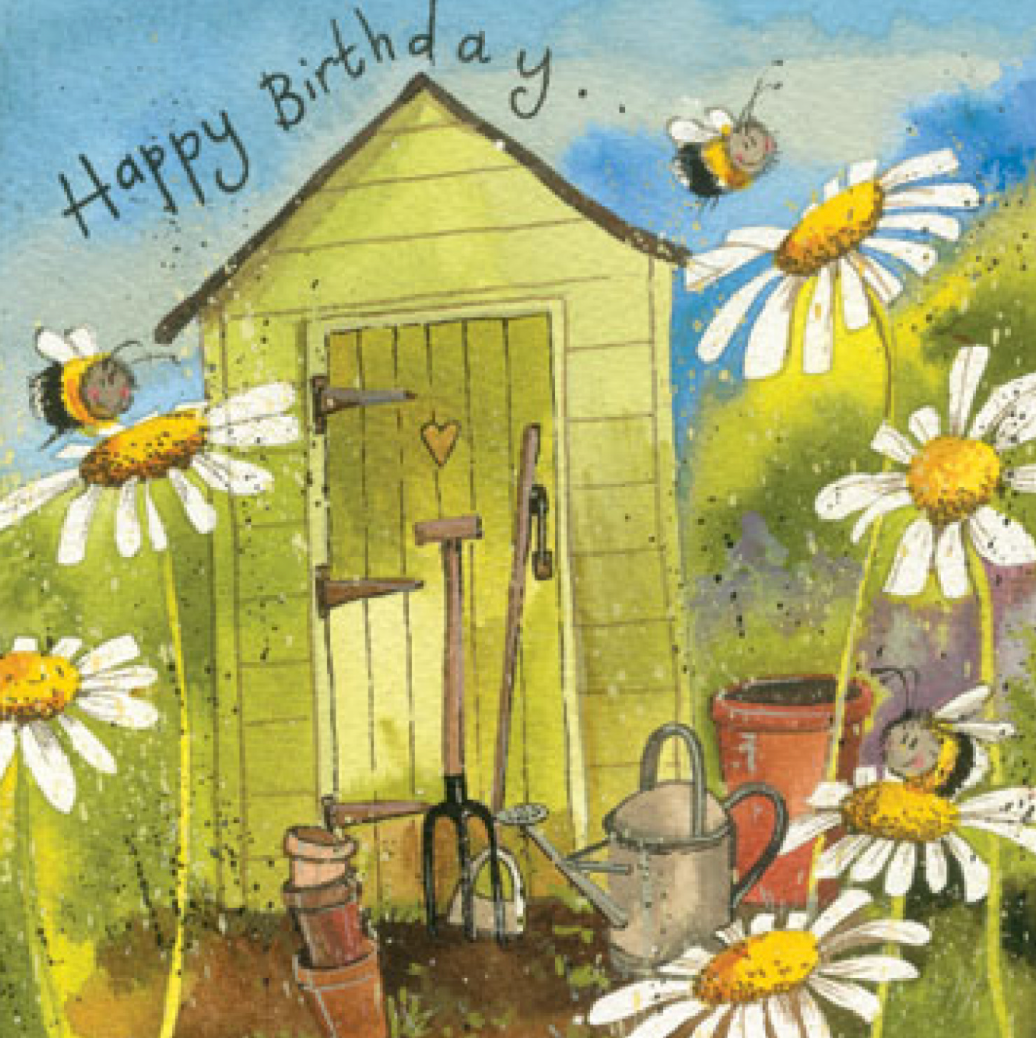 Garden Shed Birthday Card