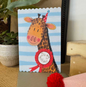Giraffe Birthday Card