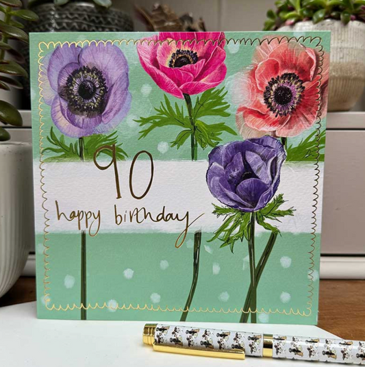 90th Birthday Card