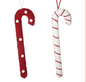 red & white fluffy candy cane stick mix