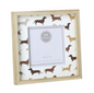 sausage dog wood photo frame