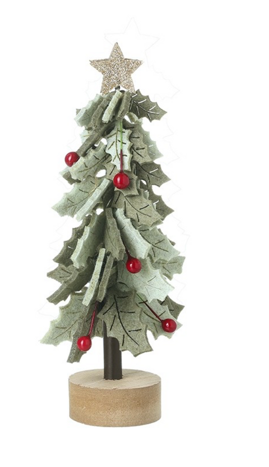Felt holly tree