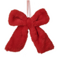 fluffy red bow hanger