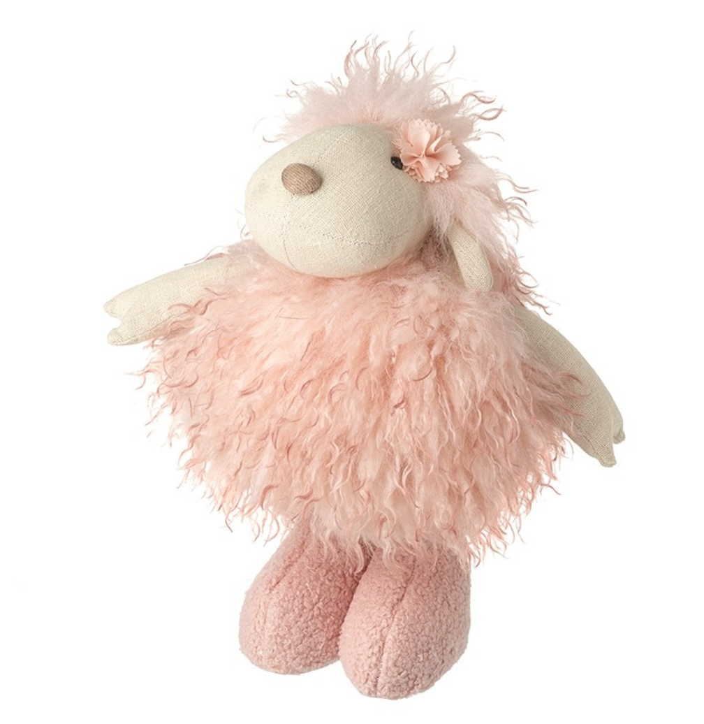 pink fluffy sheep