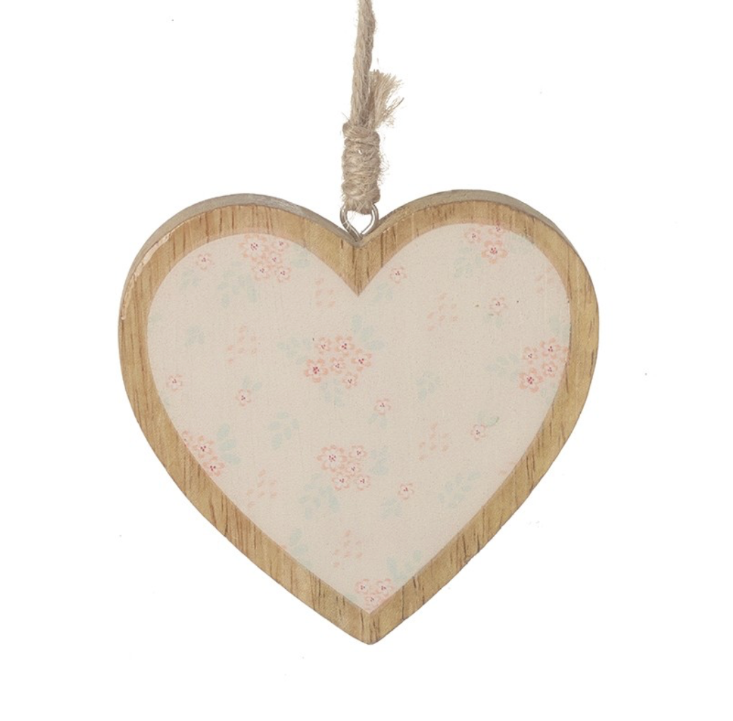 Wooden Edge Hanging Heart