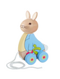 petter rabbit wooden pull along