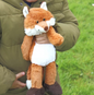 fox soft plush stuffed baby toy