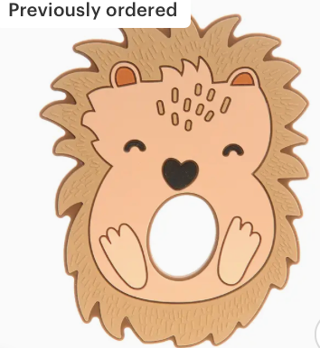 hedgehog teether silicone