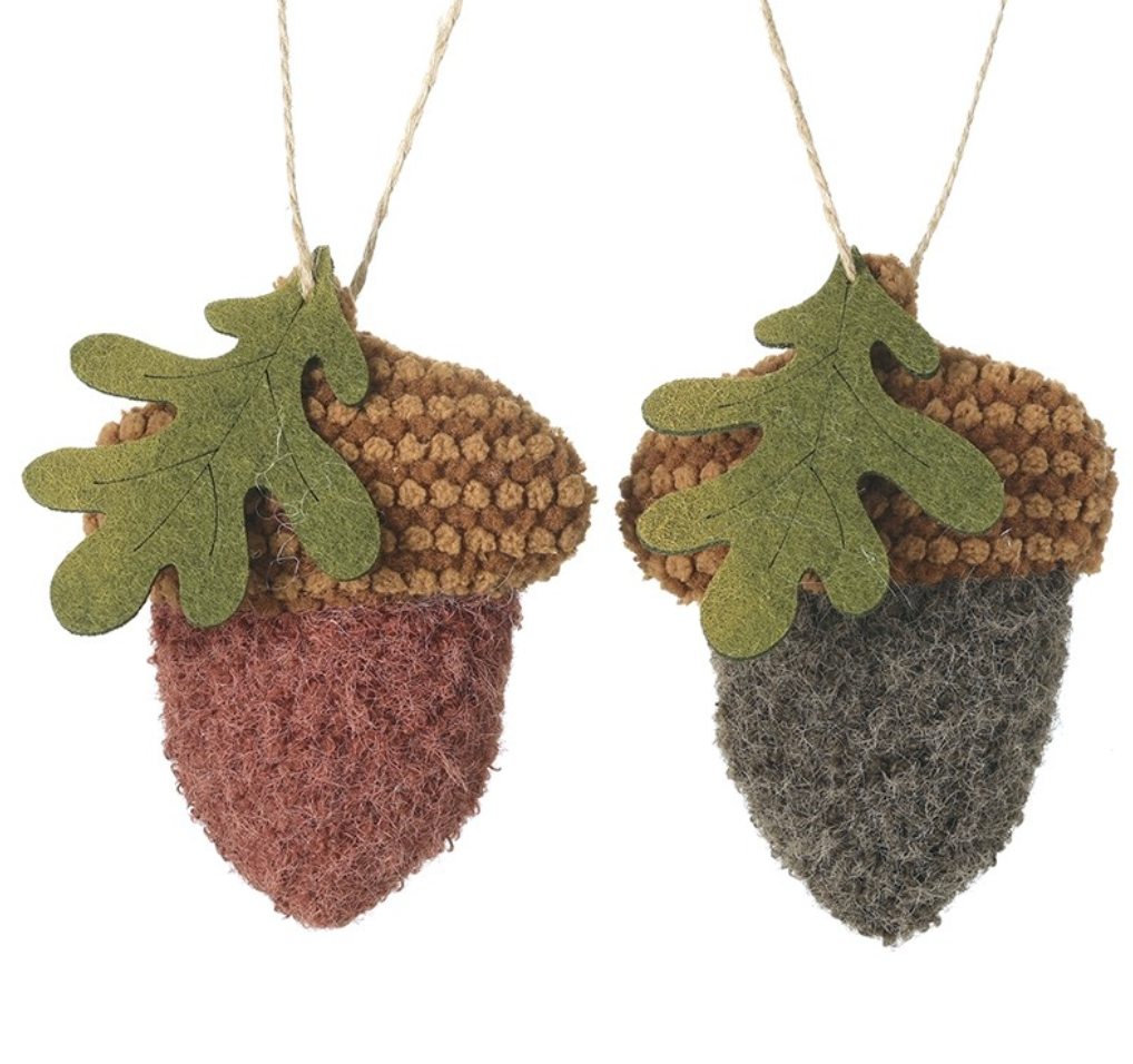 Fabric acorn hanger mix
