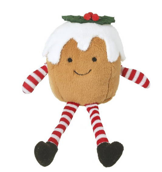 plush pudding with happy face