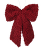 red fluffy bow hanging