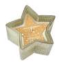 Glass star scented candle