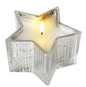 ex sml mottled glass star candle