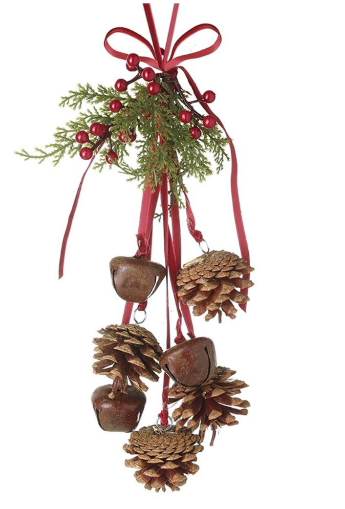 pine cones & bells hangers