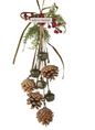 pine cones and bells hangers