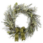 leaves with ribbon wreath