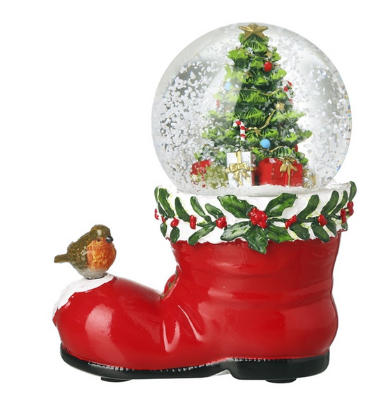 christmas boot base snowglobe