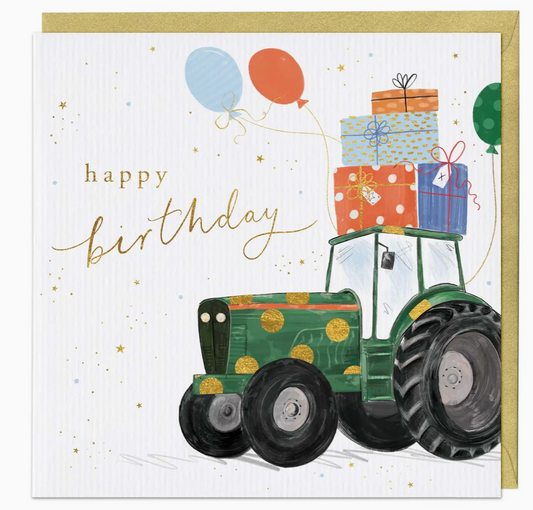 Birthday tractor card