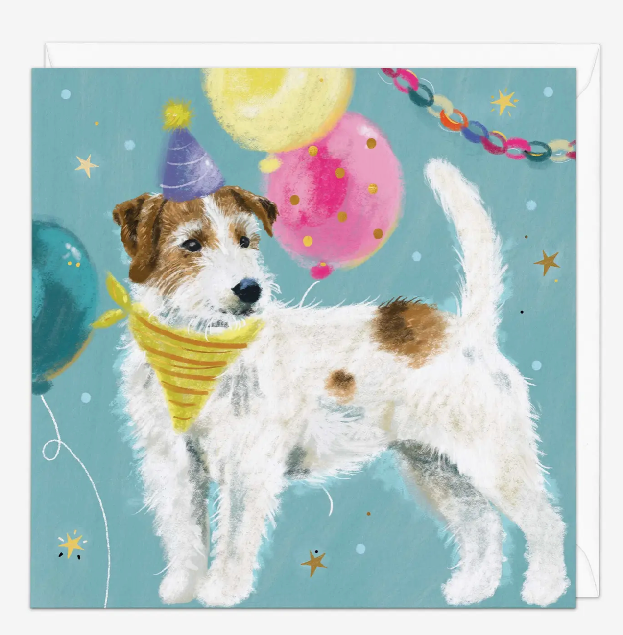jolly jack russel birthday card