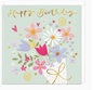 floral bouquet birthday card