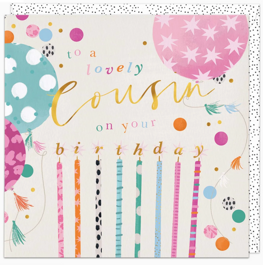 cousin birthday card