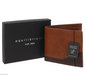 EQ For Men Two Tone Modern RFID Wallet Tan Brown