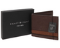 EQ For Men Faux Suede Two Tone Wallet Brown Tan