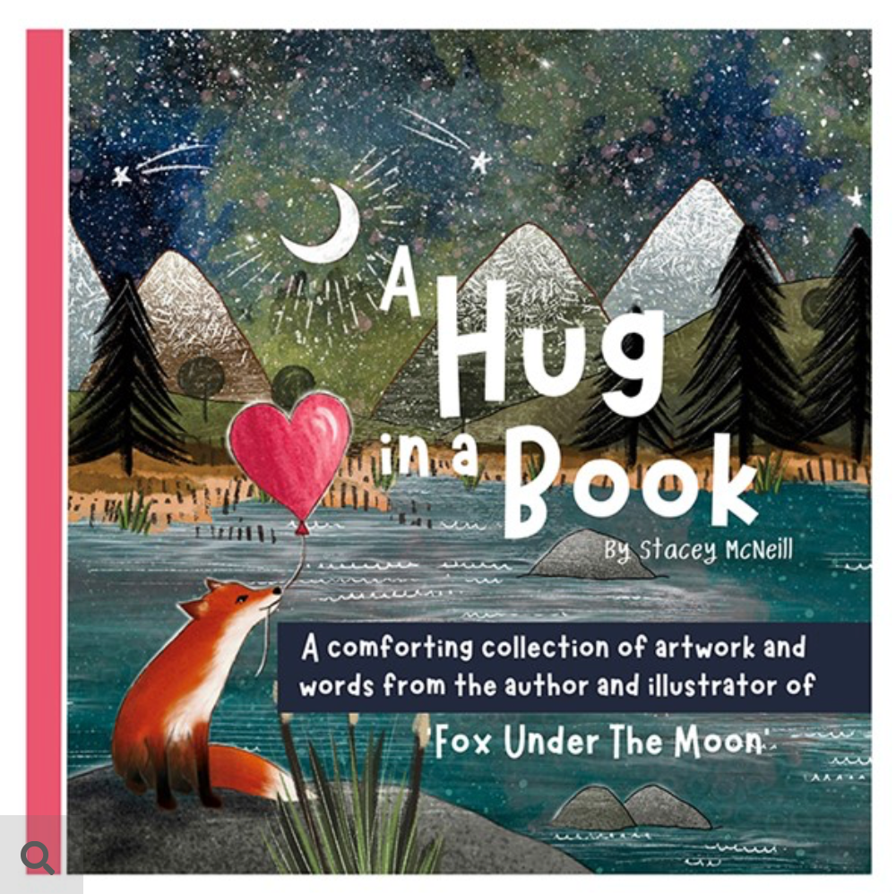 Fox Under The Moon Hug In A Book