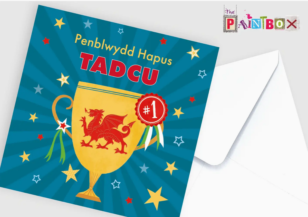 Penblwydd Hapus Tadcu - Happy Birthday Grandad Cup Card 