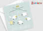 Babi Newydd - New Baby, Welsh Sheep crib mobile 