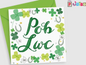 Pob Lwc - Good Luck - Shamrocks - Welsh Greeting Cards