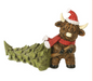 highland cow with tree
