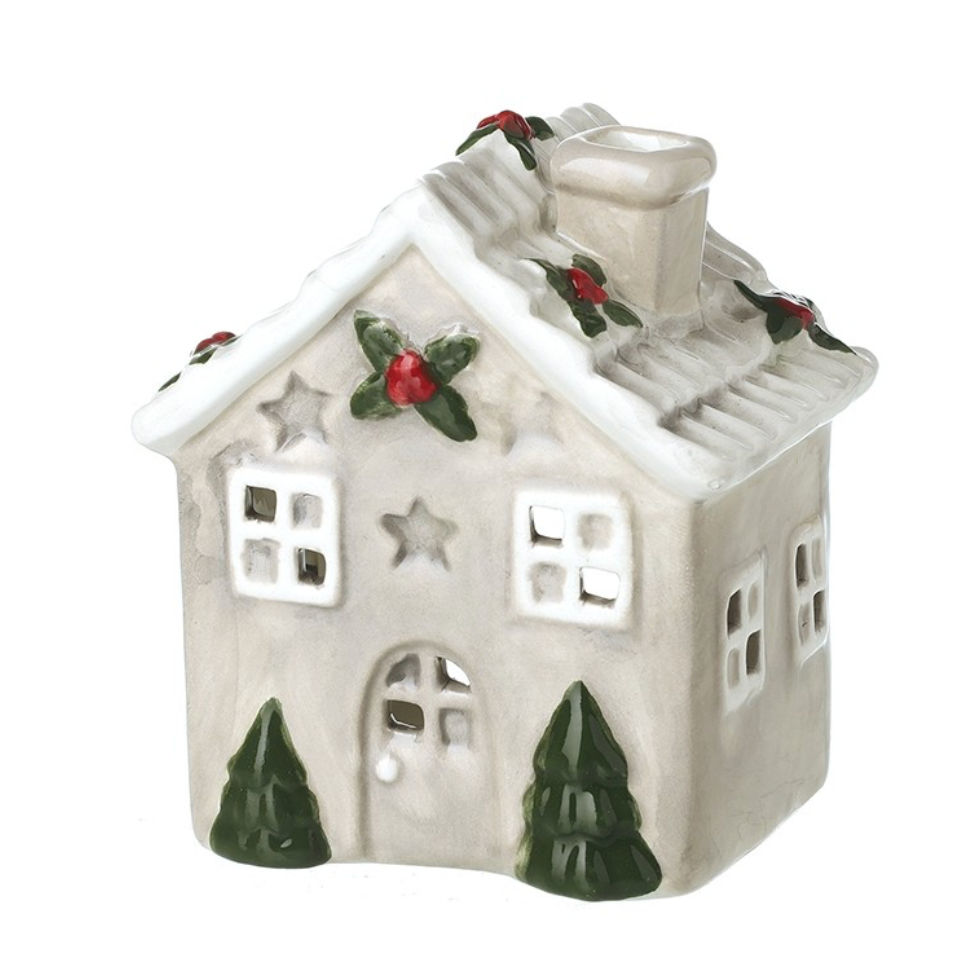 cream holly house t-light