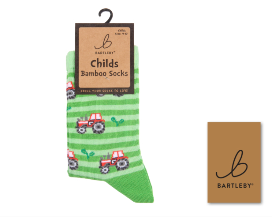 Childs Funky Bamboo Socks - Little Tractor