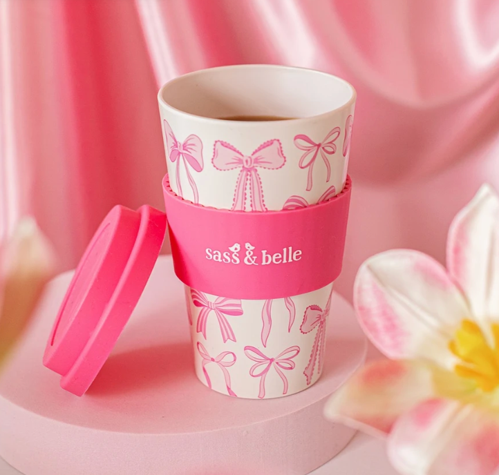 Bow travel coffee cup